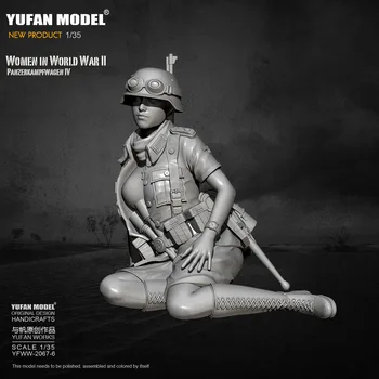 1/35 Модел Yufan, модел резервоар от смола, солдатская красота, самосборная YFWW-2067-6