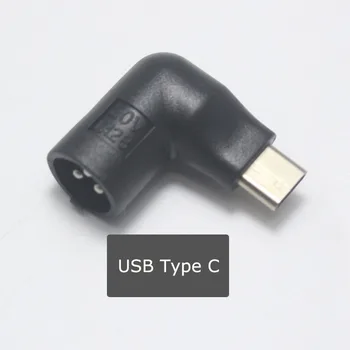 1 бр. на 3-пинов универсален адаптер на захранване dc конектор за зарядно устройство, накрайници за постоянен ток, 3-пинов USB Type C, жак адаптер за лаптоп