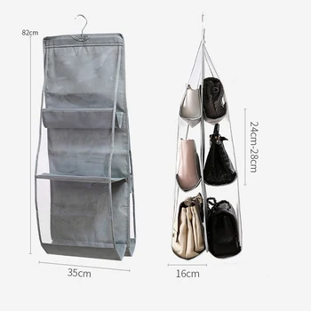 1 бр. чанта за дома, чанта за съхранение, домакински триизмерна пылезащитная подвесная чанта