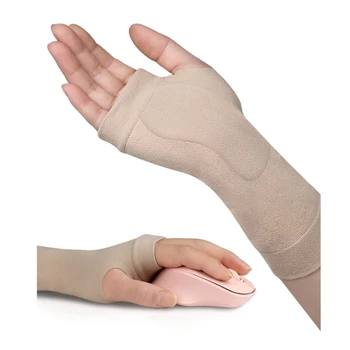 1 Чифт компрессионных ръкавици при артрит, които поддържат китката, облекчаване на болката в ставите, еластичен женски мъжка гривна за спорт