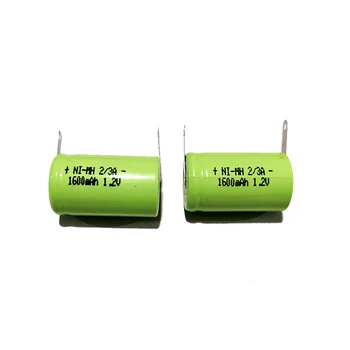2/3A NI-MH акумулаторна батерия 1,2 На 1600 ма за електрически самобръсначки Philips HQ26 HQ26/A 17*28 мм