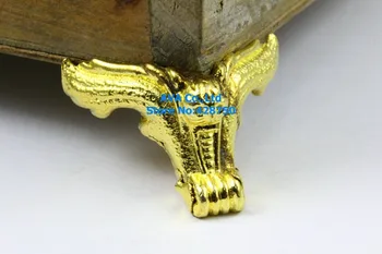 20 бр. Златен ковчег за бижута Крака за животни 42x23 мм