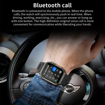 2023 Нови AMOLED Bluetooth Покана Смарт Часовници Мъжки 600 ма С по-Голяма Батерия 100 + Спортен Фитнес тракер, IP68 Водоустойчив Умни Часовници за Мъже