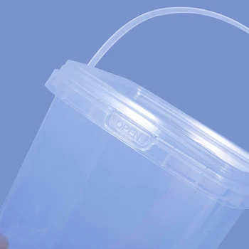 280 мл/500 мл/ 1 Л/ 2Л Не съдържа BPA Празна Пластмасова Кофа с капак, Херметически затворени Полипропиленови Банки, Прозрачен Контейнер с Капак за Съхранение на Насипни продукти