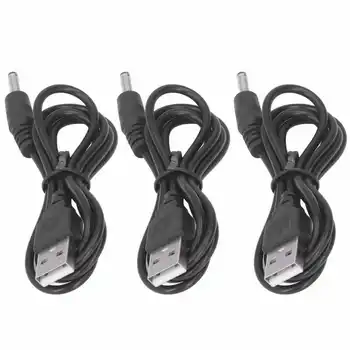 3 броя USB захранващ кабел 3,5x1,35-мм Конектор кабел за зареждане Проводна линия DC 5 за фен на високоговорителя кабел за зареждане