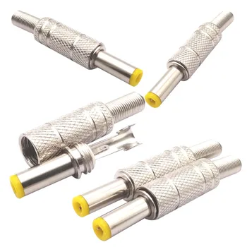 5/10 бр 14 мм Штекерные конектори и захранване dc 5.5 mm x 2,1 mm 5,5 mm x 2,5 mm Штекерные Конектори кабел захранване dc