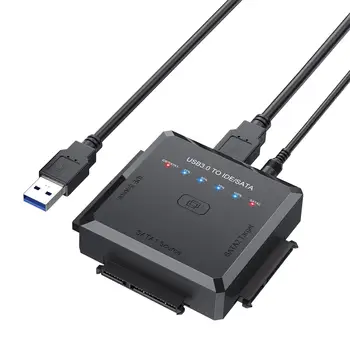 5 Gbit/с USB3.0 за IDE/SATA Адаптор АС Адаптер Универсален Кабел за четене твърд диск с Бърза Връзка за 2,5 