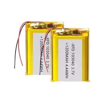 50/100 парчета 103040 3,7 На 1200 mah литиево-полимерна акумулаторна батерия Li-Po