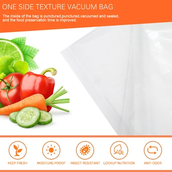 ATWFS Вакуум Опаковъчни Торбички Кухненски Вакуумно Чанта За Съхранение на Вакуумни торби за Опаковане на хранителни продукти, на Рула 12/17/20/25/28 см * 500 см