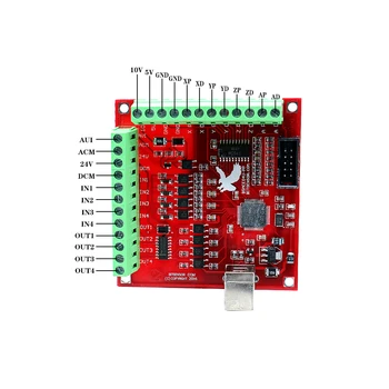 Breakout board CNC USB MACH3 100 khz 4 оси интерфейс за драйвер контролер на движението такса драйвера за контролера на ДВИГАТЕЛЯ за ЦПУ