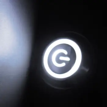 EE подкрепа 12V 5A 19 мм цвят led лампа Ангел Метален бутон превключвател Автомобилен Стайлинг