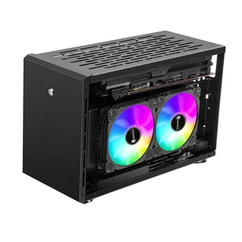 Mini ITX PC Case Изцяло Алуминиев Поддръжка на Водно Охлаждане 240 Висок ПРОЦЕСОР Силно разсейване на топлината Игри Настолен Компютър Host Box