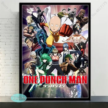 One Punch Man, плакат аниме, платно, HD Щампи, живопис, HD Стенни художествени картини за детска стая, декорация на дома
