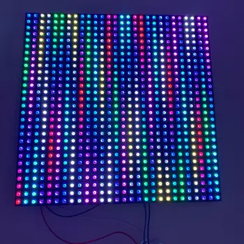SK9822A (30 Mhz) P10mm адресуемая пълноцветен led панел на дисплея RGB за помещения, 28*28 пиксела, 280 мм * 280 мм; Алуминиева плоча