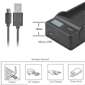 USB Кабел LCD Дисплей Зарядно Устройство за NP-FW50 За Sony NEX-7 И NEX-F3 6 5N 5R 5T A7S A7R II A7RII A5000 A5100 A6000 A6100