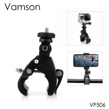 Vamson за GoPro Hero 7 6 5 4 Черни Аксесоари под Наем Скоба за управление на Мотоциклет за DJI OSMO Action за xiaomi yi -VP506