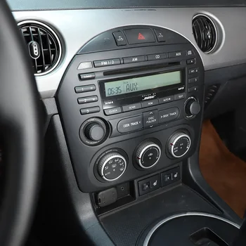 Автомобил от въглеродни влакна ABS Авто Централен Пулт за Управление, Климатик, CD контролен Панел Тампон Етикети за Mazda MX-5 09-14
