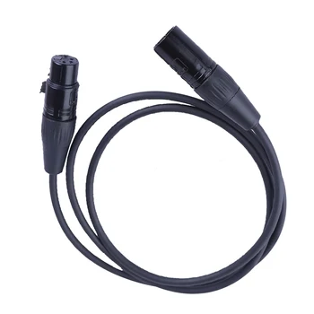 Аудио кабел DF DIGITALFOTO ZZ13 1.2 m с 4-пинов конектор XLR и 4-пинов конектор XLR с позлатените покритие
