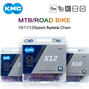 Велосипедна цветна верига KMC COBU Aurora Color X10, X11 X12 Бързо Верига Планински Велосипед Пътна Велосипедна Верига 10/11/12 МТБ Пътна Велосипедна Верига