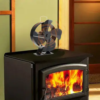 Вентилатор за печки с топлинна задвижване, Дърво горелка Ecofan, Безшумен вентилатор за камина, Топлинни феновете за дърва за огрев, Ефективно разпределение на топлината, Аксесоари