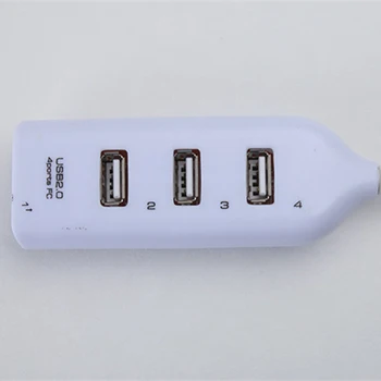  Високоскоростен USB 2.0, 4 порта, сплитер, USB hub, адаптер за преносими КОМПЮТРИ, черен, може да се използва само индивидуално