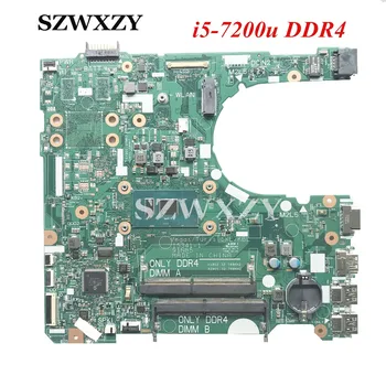 Възстановена дънна Платка 2HKXD за лаптоп Dell 3568 3468 15341-1 91N85 CN-02HKXD 02HKXD с памет SR2ZU i5-7200U DDR4