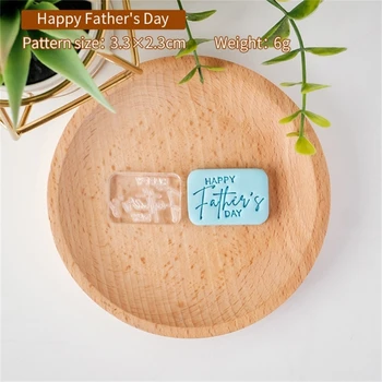 Ден на Бащата Преге Печат Акрилни Кутии За бисквити Мухъл Калъпи За 