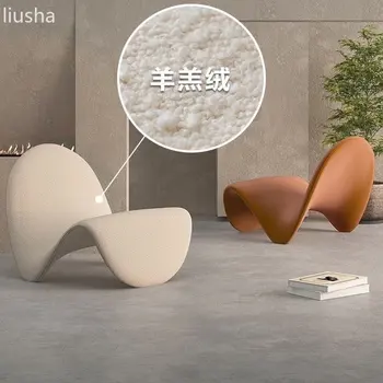 Дизайнер Джон Nordic, ежедневното стол за почивка под формата на мързелив творчество, модерен диван за един човек, стол за езика, както и мебели за почивка