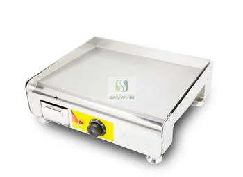 Електрическа машина за пържене бифтек от неръждаема стомана, машина за приготвяне на teppanyaki, блинница, машина за приготвяне на закуска
