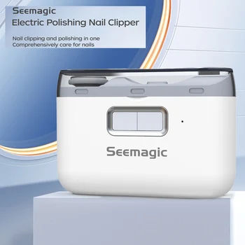 Електрически автоматични полиращи нокторезачки Seemagic 2 в 1 с лека машинка за подстригване, за Маникюр са Безопасни За Грижа За деца и Възрастни