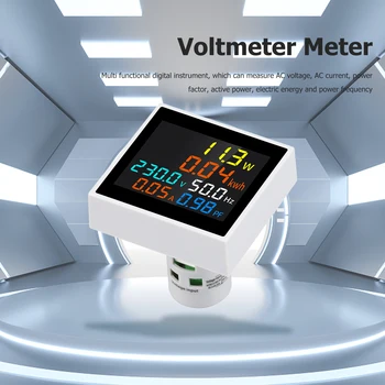 Електромер SPM004 Многофункционален монофазен измерване на коефициента на мощност и честота кВтч, мултицет с цифрова LCD монитор мощност