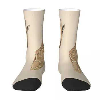Жираф Акварел Арт Чорап с животни Мъжки Чорапи Дамски чорапи от полиестер Адаптивни хип-хоп