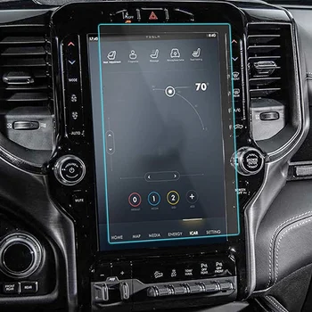 За Dodge Ram 2019 2020 2021 1500 2500 3500 12- - Инчов авто навигация сензорен дисплей от закалено стъкло, защитно фолио