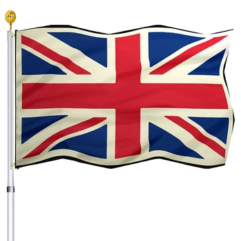 Знаме на Обединеното Кралство, Англия, Шотландия, Северна Ирландия, на Британския национален флаг, Знамена с двойна фърмуер, банери с медни втулками