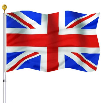 Знаме на Обединеното Кралство, Англия, Шотландия, Северна Ирландия, на Британския национален флаг, Знамена с двойна фърмуер, банери с медни втулками