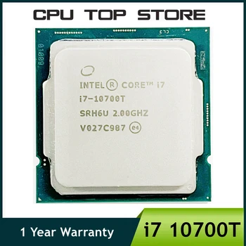 Използван Процесор Intel Core i7 10700T i7-10700T 2.0 Ghz с восьмиядерным шестнадцатипоточным процесор 16M 35W LGA 1200 CPU