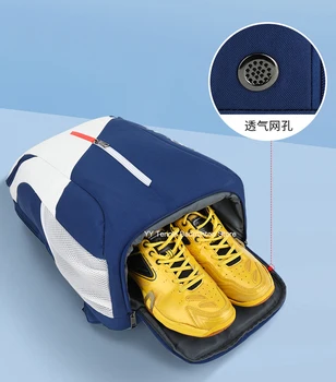 Истински раница за ракети Yonex, спортна чанта с Отделение за обувки за бадминтон, тенис, скуош ракети за плажен тенис, весел