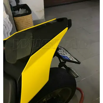 Капачка на капака на задната седалка на мотоциклет на задната седалка за 2015 - 2018 2019 2020 2021 2022 Yamaha YZF-R1 YZF 1000 R1 Черно въглеродни влакна Жълто Синьо