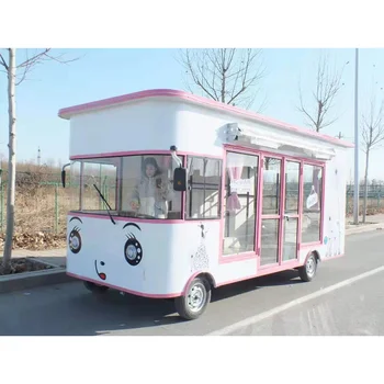 Количка за хранене сок, сладолед на едро OEM, търговски товарен вагон-ресторант, Индивидуални Електрически колички за хот-дог, пътуваща количка за хранене