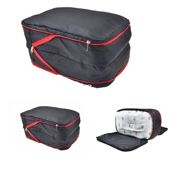 Компресиране опаковка за пътуване Кубчета С чанта за обувки Портативен сгъваем органайзер За съхранение на багаж Сжимаемая чанта за съхранение на дрехи и Обувки