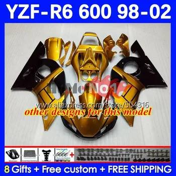 Корпус за YAMAHA YZF-R6 YZF R6 R6 600 YZF600 4No.85 YZFR6 98 99 00 01 02 YZF-600 1998 1999 2000 2001 2002 Обтекатели сини гланц