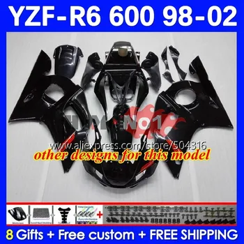 Корпус за YAMAHA YZF-R6 YZF R6 R6 600 YZF600 4No.85 YZFR6 98 99 00 01 02 YZF-600 1998 1999 2000 2001 2002 Обтекатели сини гланц
