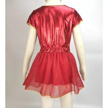 Костюм на Железния човек, за момичета-супергерои, бебешка рокля-пакетче, костюм за Хелоуин (от 3 до 9 години), 3 броя/1 комплект, премяна