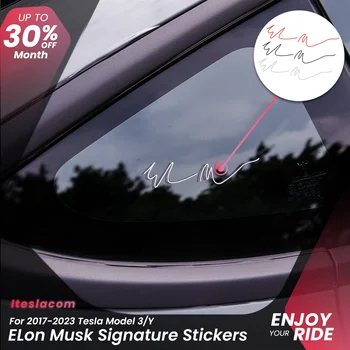 Маркова автомобили стикер Илона Маска, креативни стикери Model3, автомобилни стикери за Tesla Model S 3 X Y 2023, автоаксесоари