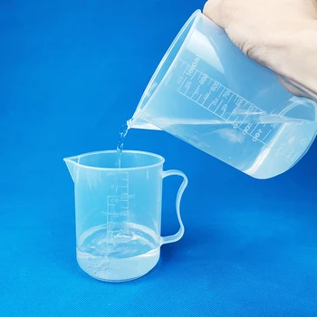 мерителна чаша от пластмаса полипропилен, мензурка 500 мл с дръжка, градуированный мерителна 250-500-1000-2000-5000 мл