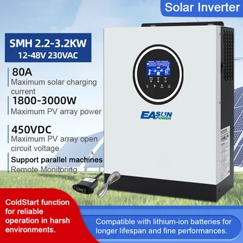 Многофункционални слънчеви инвертори за домашна слънчева система, чиста синусоидальная вълна, MTTP, контролер за слънчеви презареждане, инвертор за презареждане на батерията