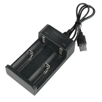 Многофункционално USB-зарядно устройство 18650 и Зарядно устройство за литиеви батерии 18650 26650 16340 Зарядно устройство за литиево-йонни батерии, USB кабел