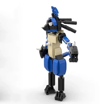 Моделиране на Животни Аниме MOC Роботи Аниме Модел за Изграждане на Фини прахови Частици Строителни Блокове Забавни Играчки За Деца Тухла