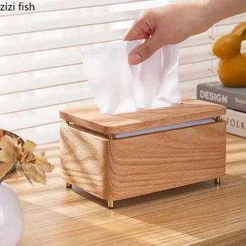 Модерна дървена кутия за салфетки, Кутии за тоалетна хартия и салфетки, е Просто домашен desk, Извлекаемый Вид на Притежателите на салфетки, покривка за салфетки Home Decor