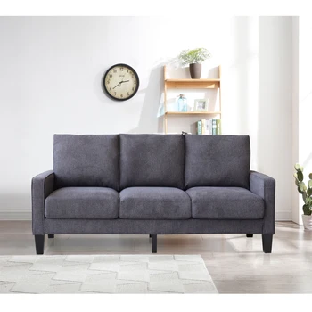 Модерни мебели за хола разтегателен, модерен и удобен за триместен диван три цвята по избор